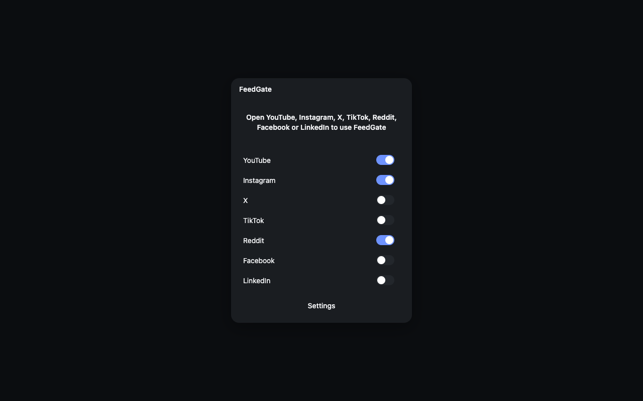 The same popup in dark mode